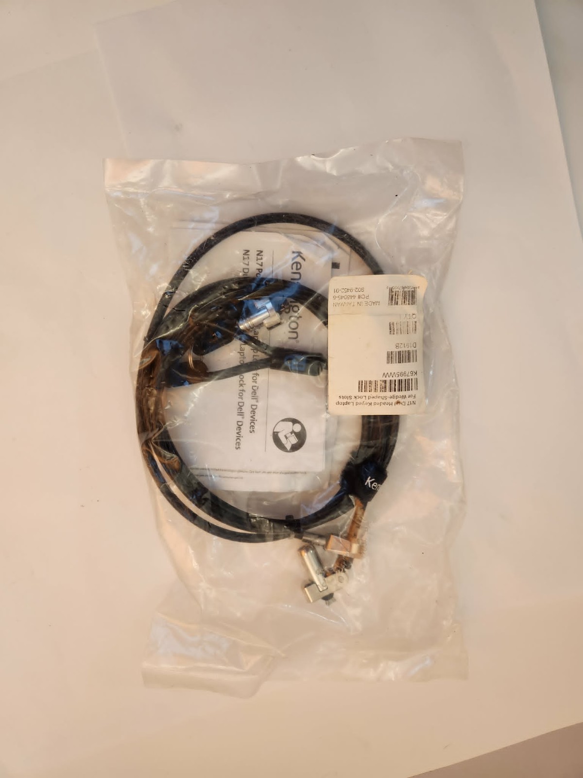 Kensington N17 Keyed Dual Head Laptop Lock for Dell Devices (k67995ww)