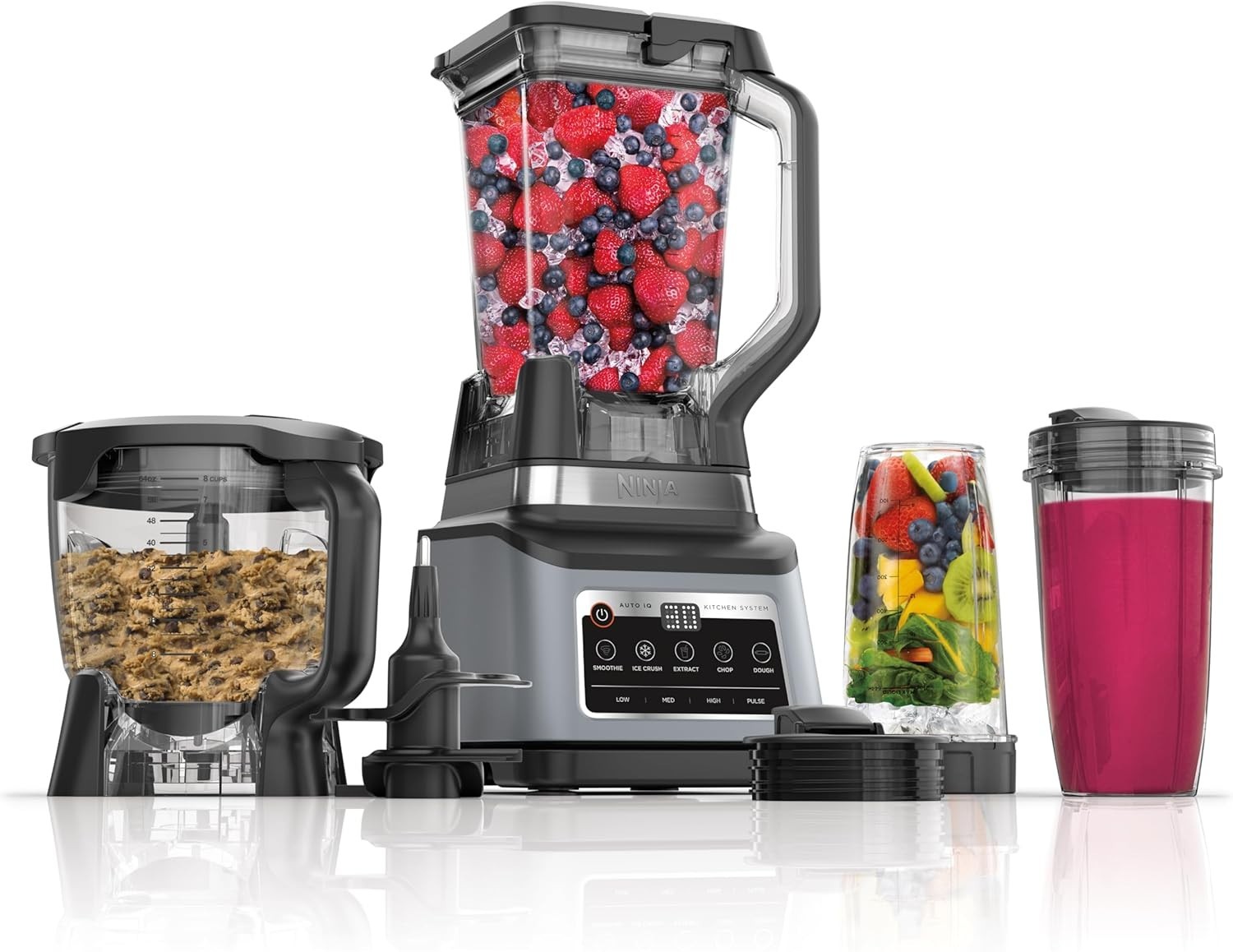 BN801 Professional Plus Kitchen System, 1400 WP, 5 Functions for Smoothies, Chop