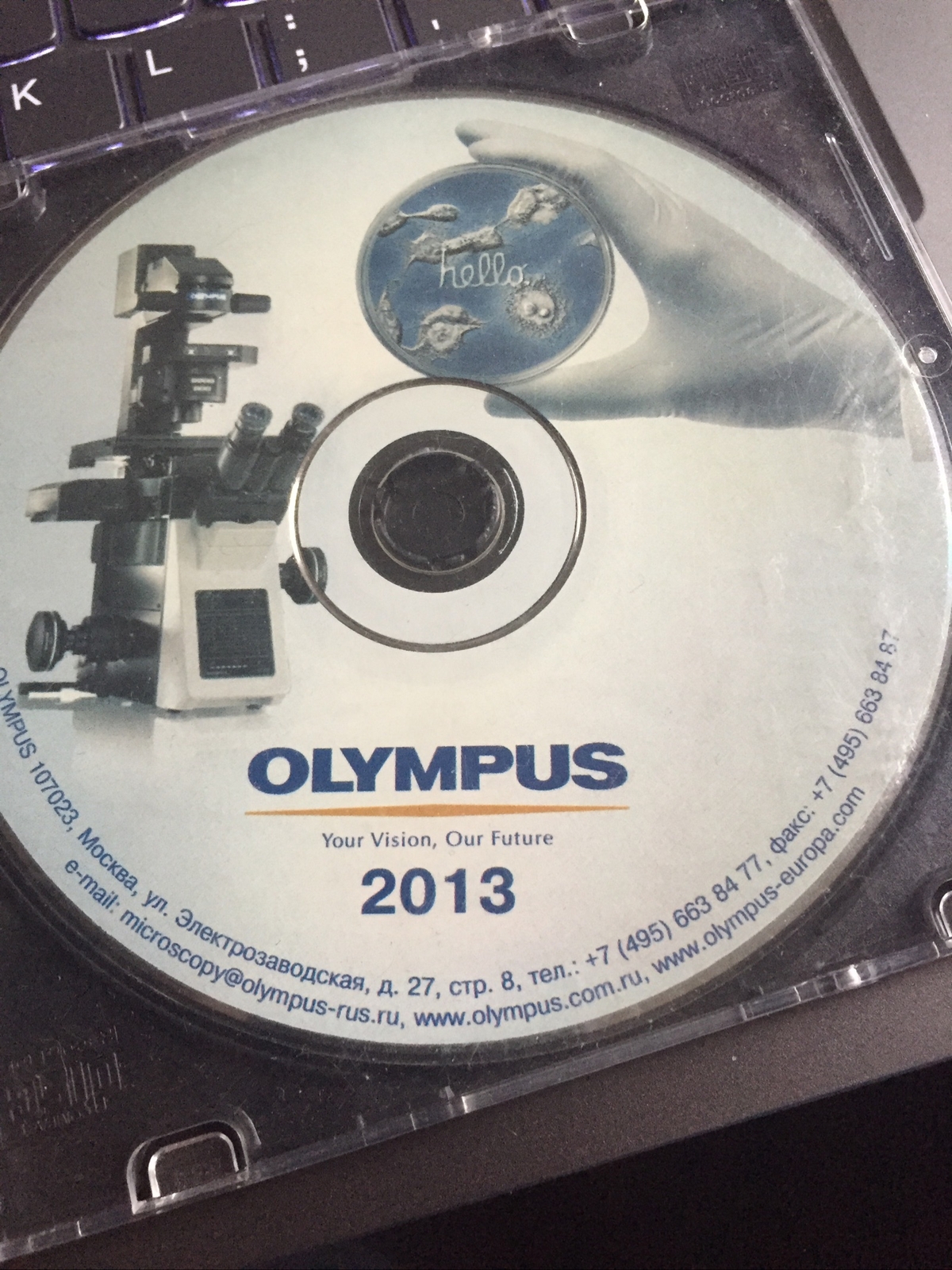 Olympus Microscope Disc Disk 2013 English/Russian Files BX IX TIRF LV200 Etc.