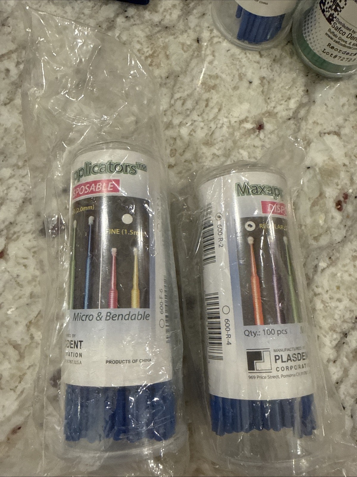 Pleasant Lot Of 100 MaxMicro 2.0mm Regular Tip Micro Applicators, Blue, 600-R-2