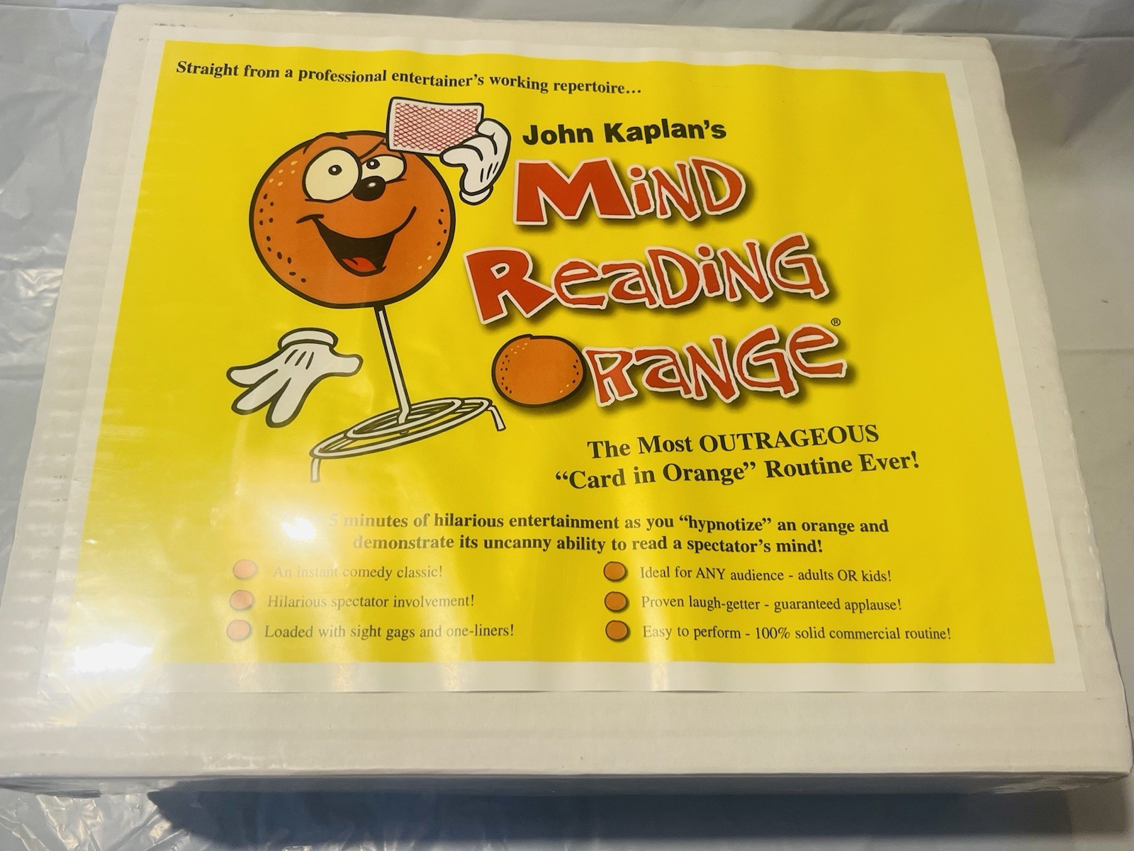 Mind Reading Orange by John Kaplan - Magic Trick. Full Comedy Routine Kit. RARE!