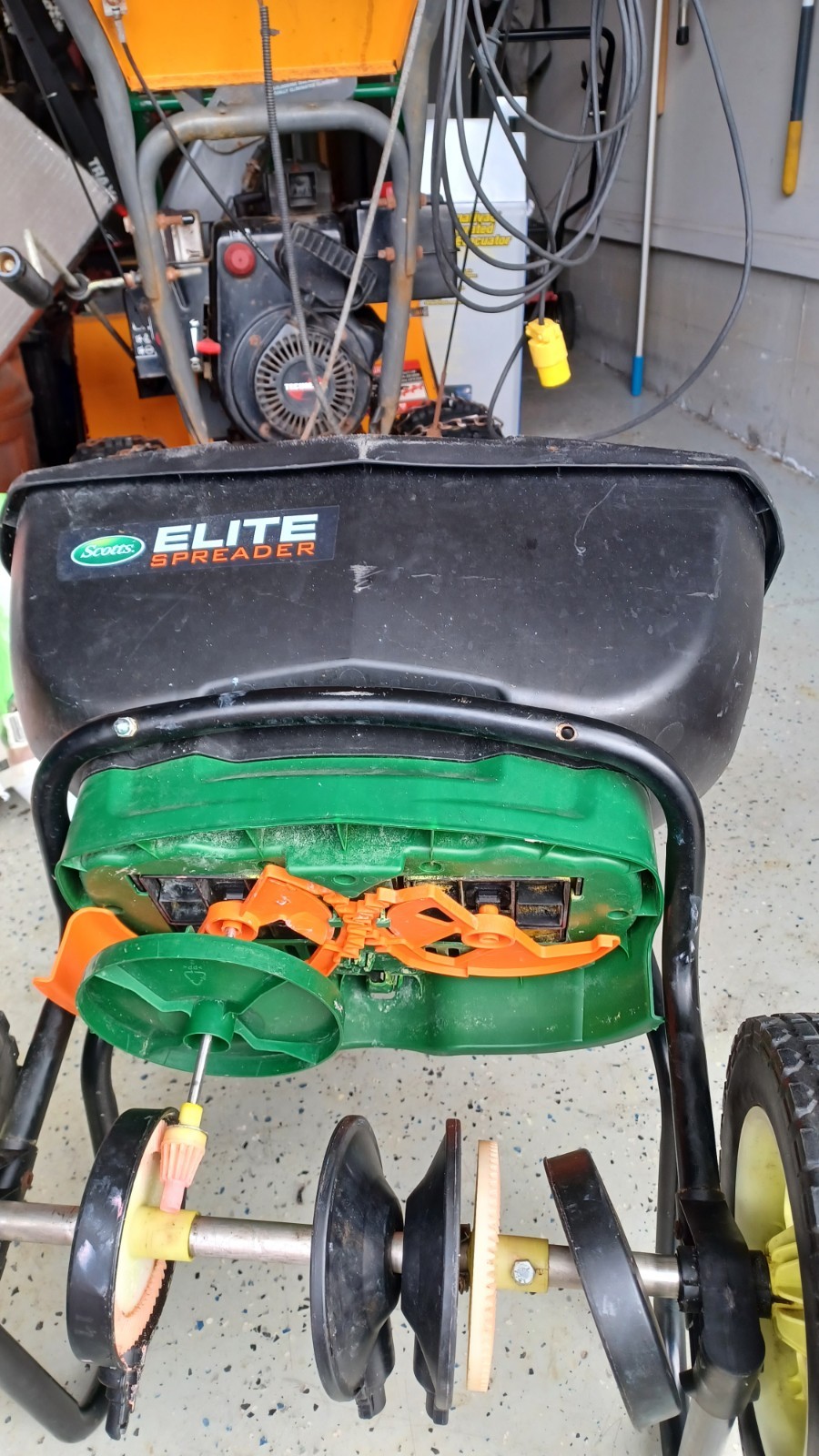scotts elite spreader parts
