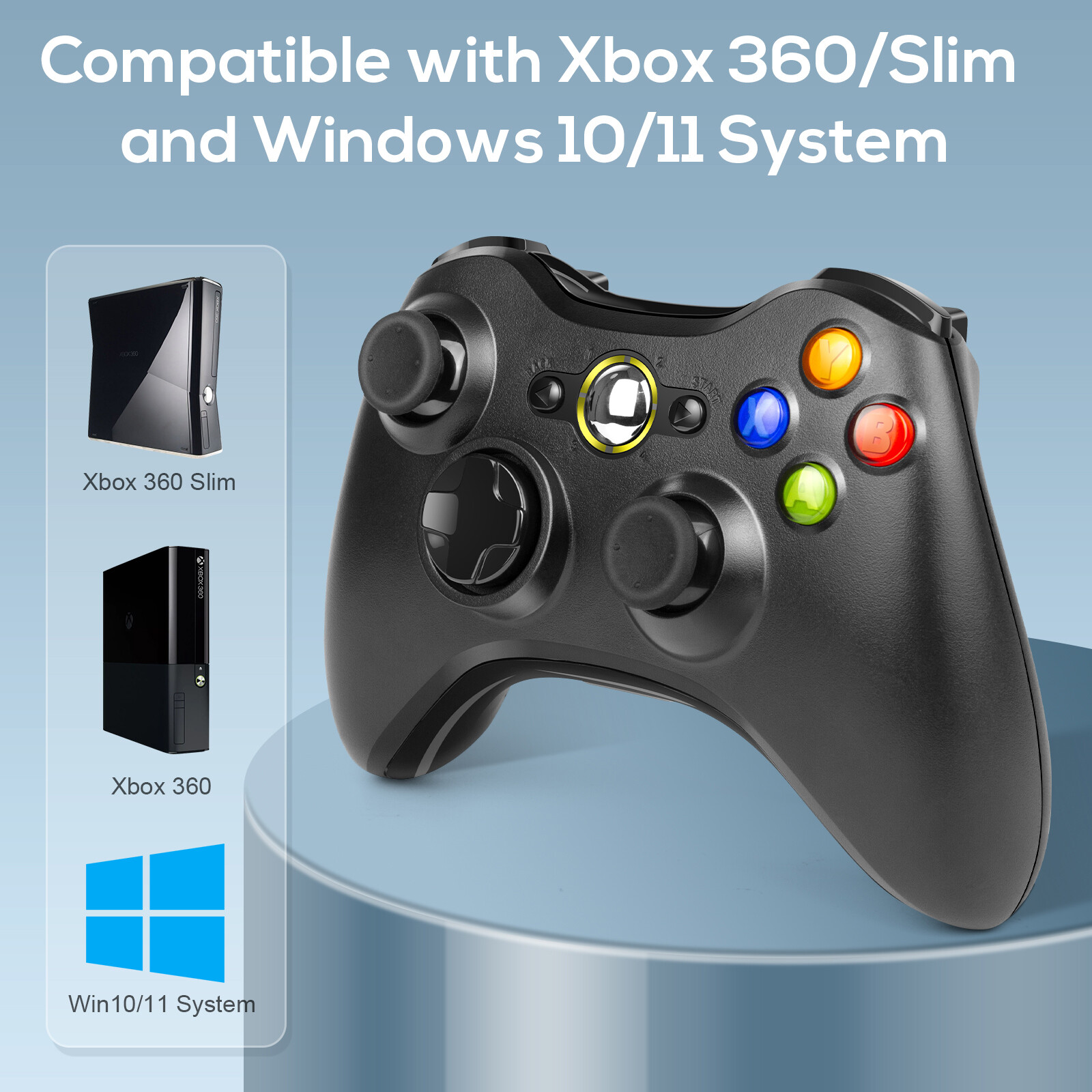 1pc/2pcs Wired/Wireless USB Controller Compatible With Xbox 360/Windows 8 10 11