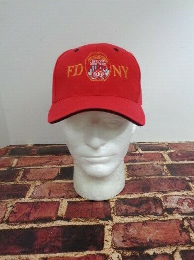FDNY Fire Department City of New York One Size Cap Hat RED NWOT