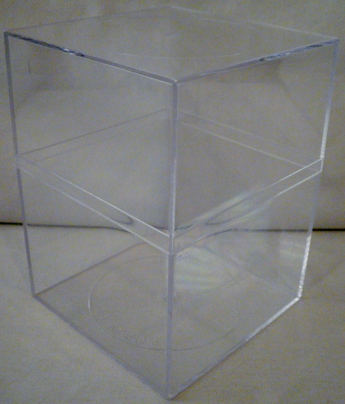 AMAC Plastic Products 4” x 4” x 5-1/2” High Clear Display Storage Box Case