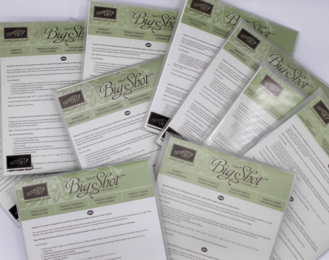 New Stampin' Up Sizzix Dies - Framelits - You Choose!