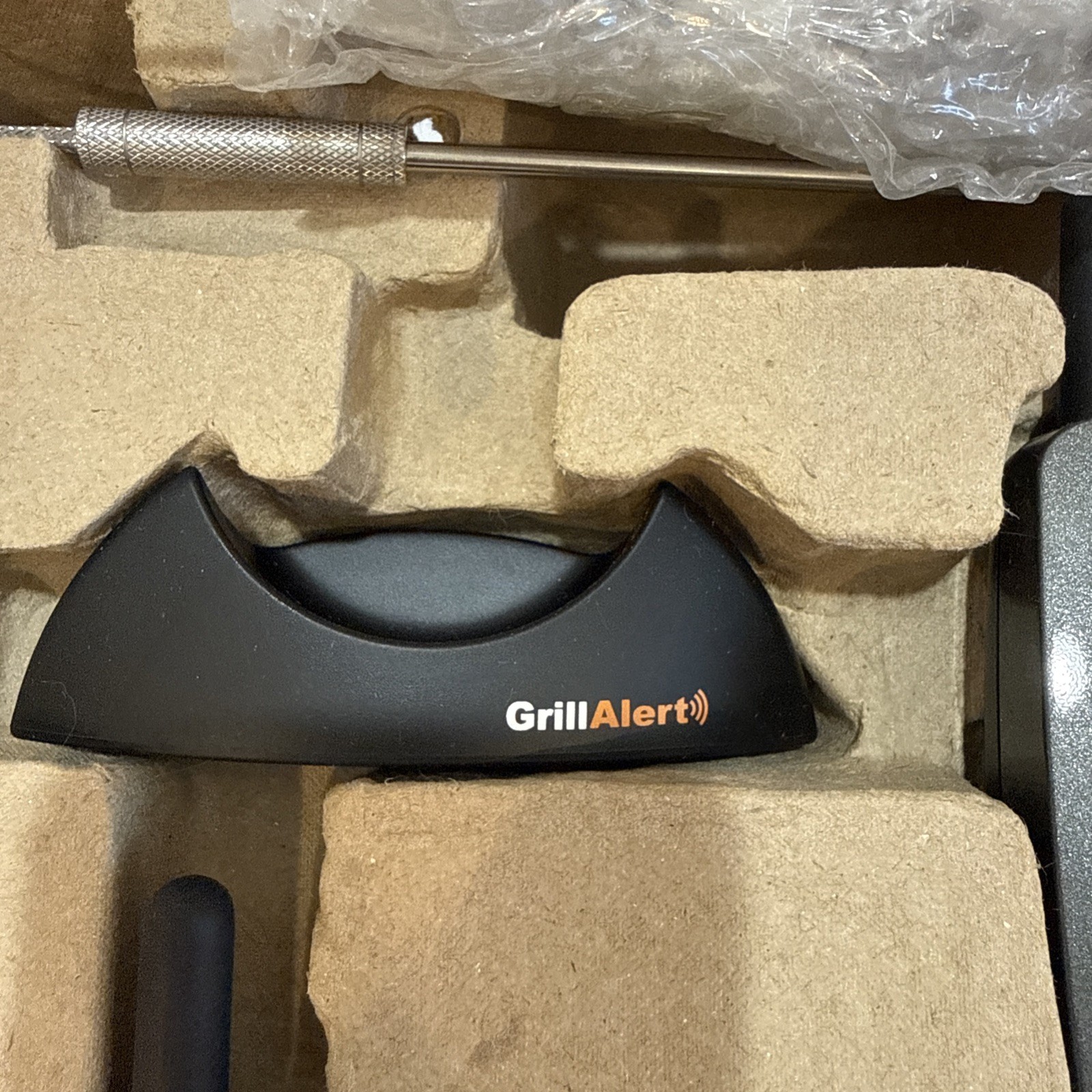 Brookstone Grill Alert Talking Remote Meat Thermometer Wireless Very Good