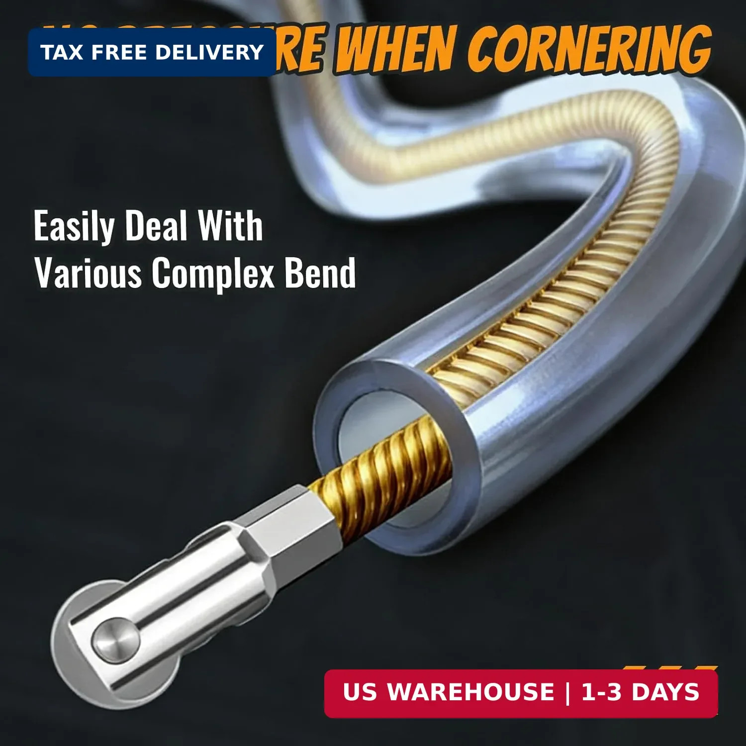 18ft Roller Fish Tape Cable Puller Kit with 2 Fish Tape Fastener,Electrical Wire
