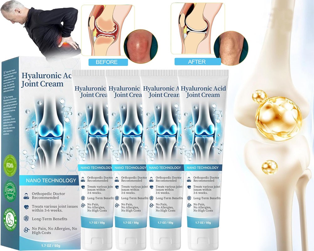 2026 - Hyaluronic Acid Joint Cream - Joint- Knee Pain Relief 1.76oz/ 50g 1-5PCS