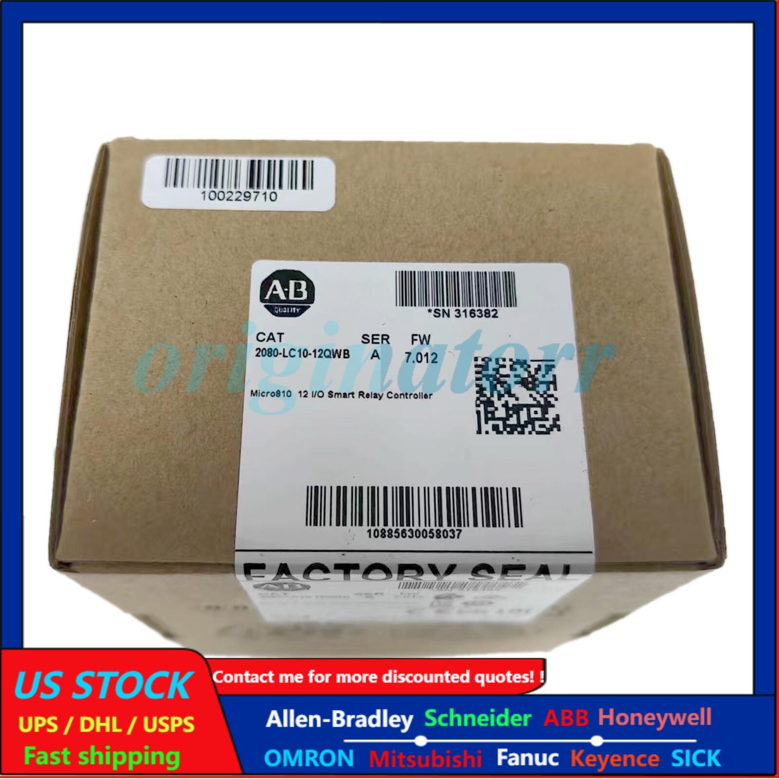 2080-LC10-12QWB Micro810 Controller 2080LC1012QWB Sealed in Box
