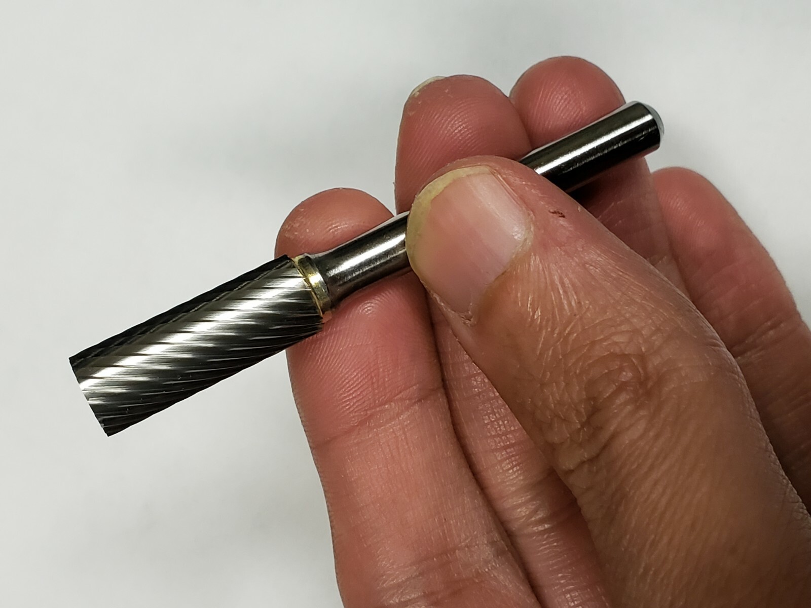 SA3LS Cylindrical Tungsten Carbide Burr Bur Cutting Tool Die Grinder Bit 1/4"