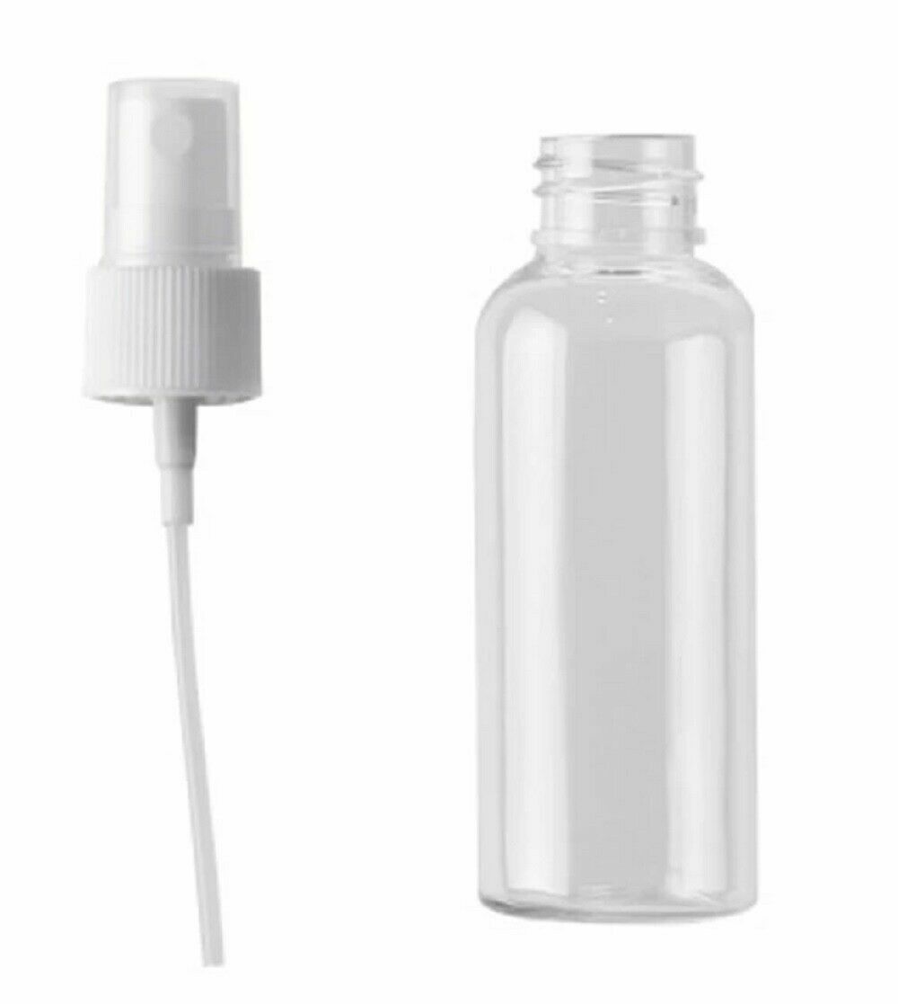 5 PCS 100mL Spray Bottle Plastic Travel Small Container Transparent Makeup Empty