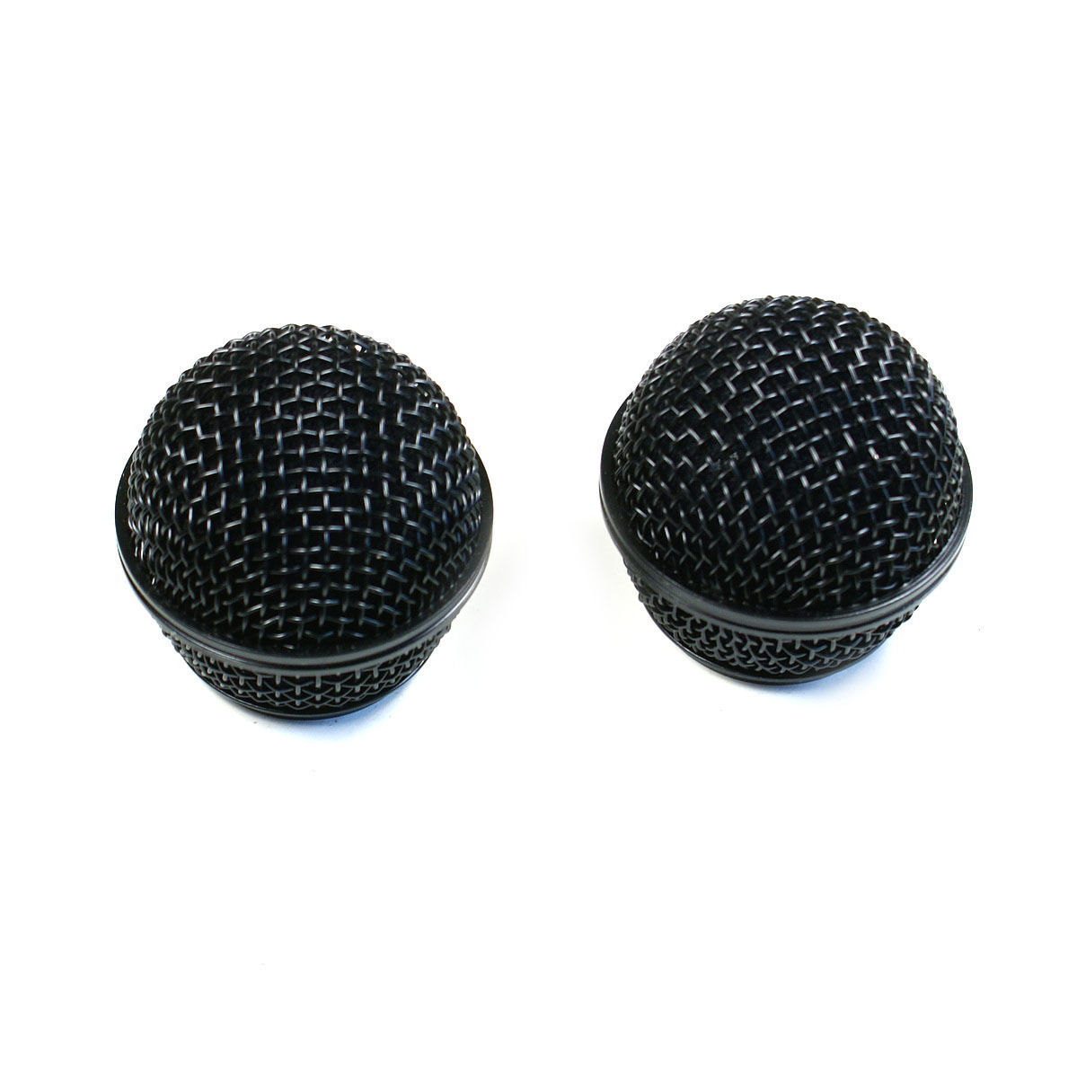 2 Pack Mesh Microphone Grille Cover Fits Shure SM58 Microphone Die-cast, Black