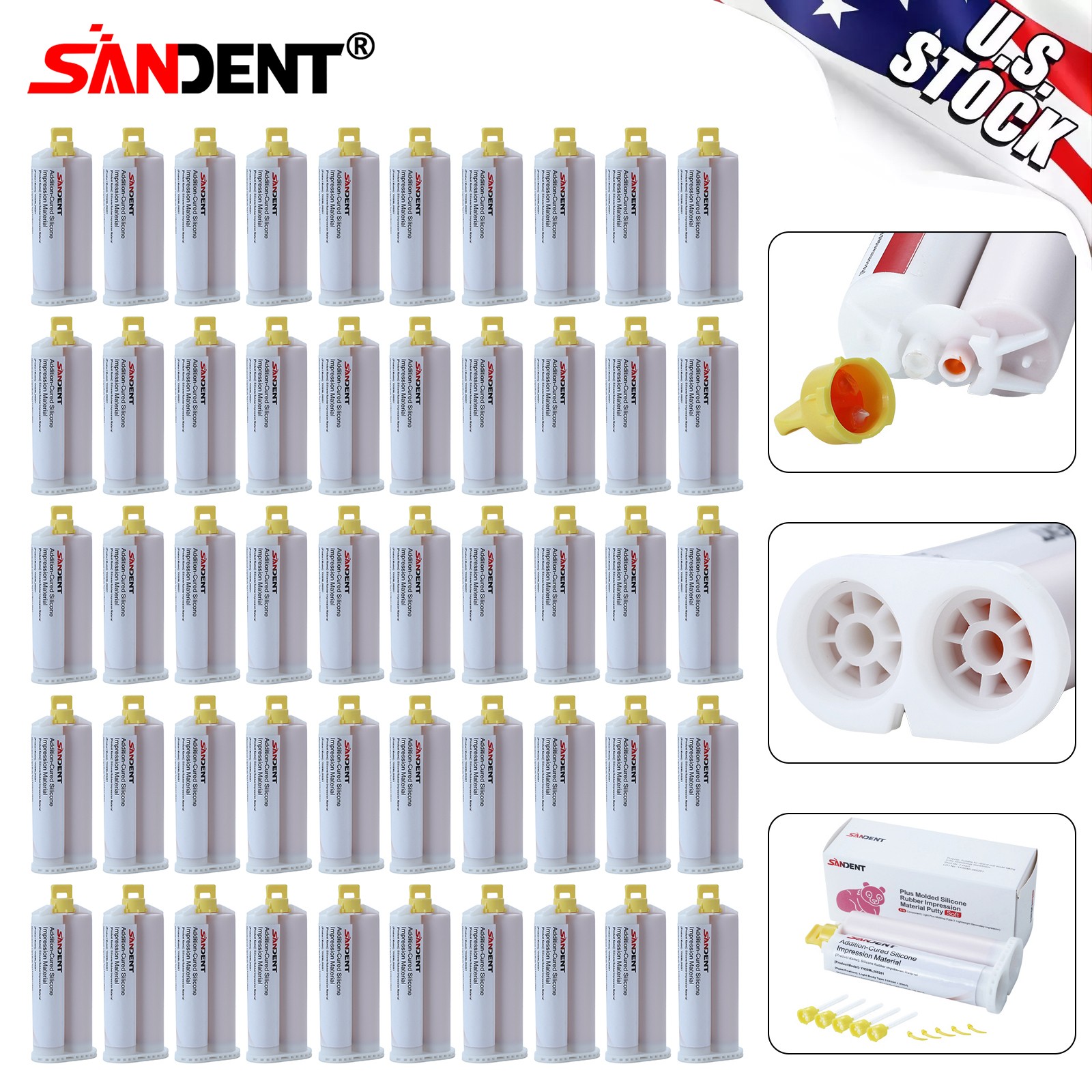 REGULAR SET Light Body Material Dental Impression VPS up to 50x 50ml