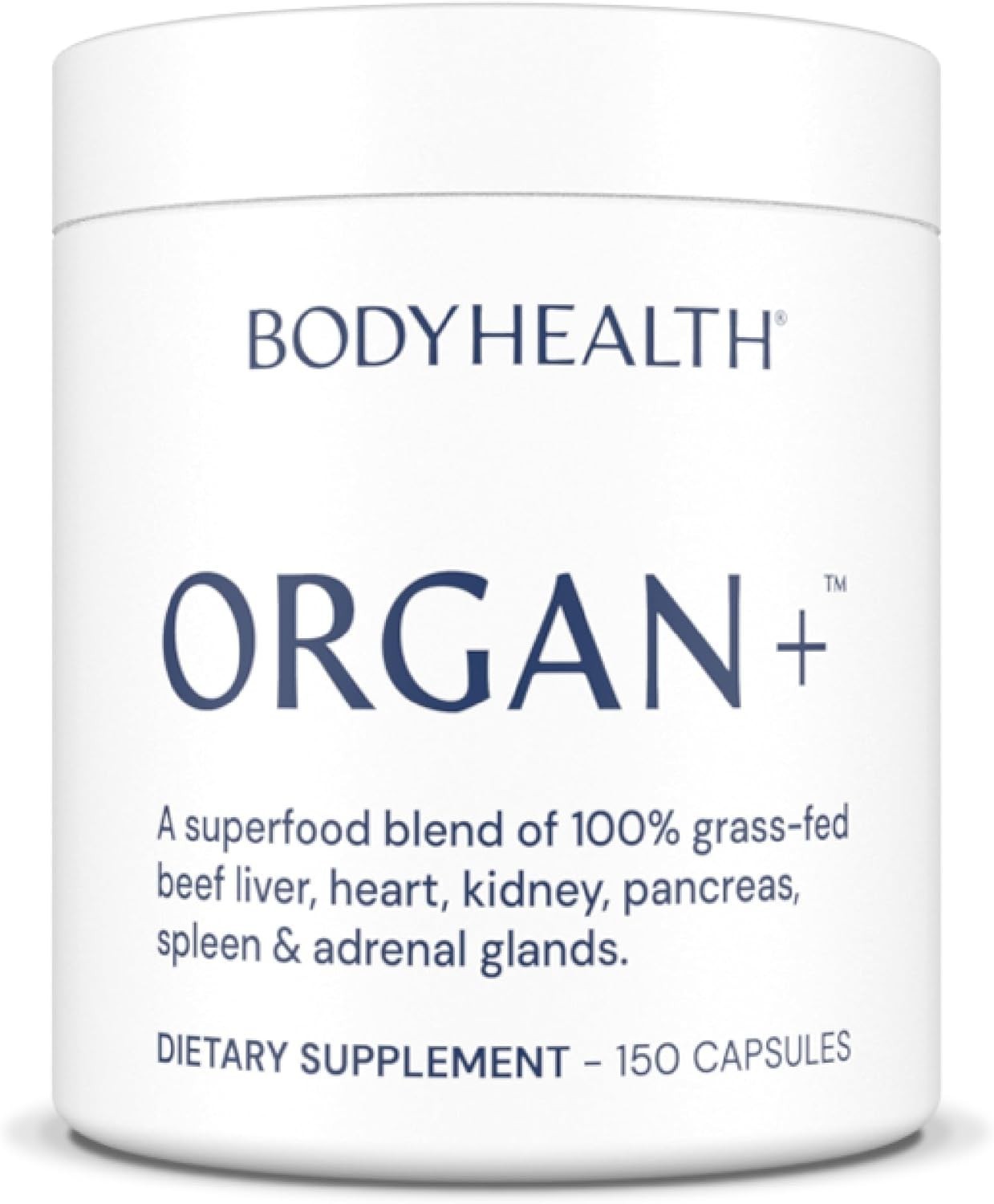 150 Caps x BodyHealth Organ+ Grass-Fed Beef Organ Supplement Liver Heart Kidney