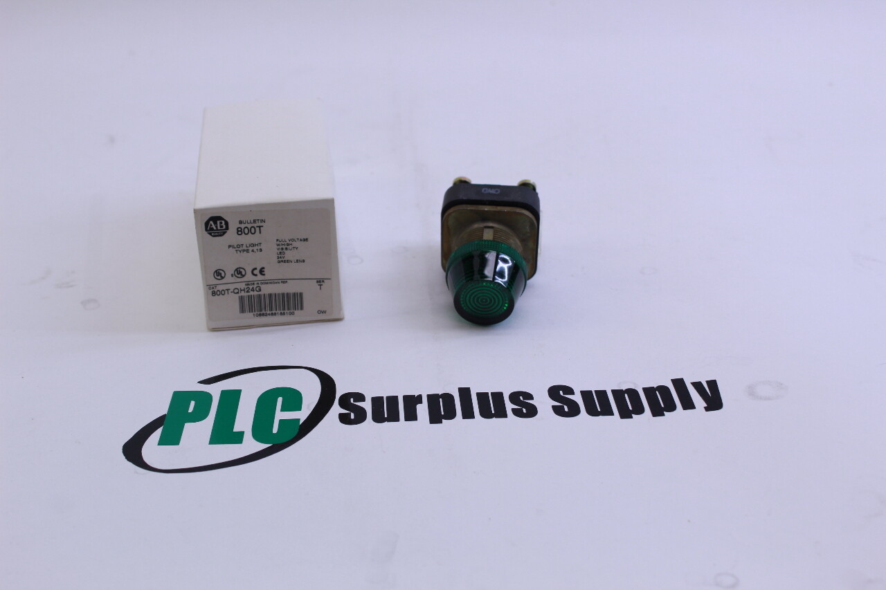 Allen Bradley 800T-QH24G Pilot Ligtht Green New in Box