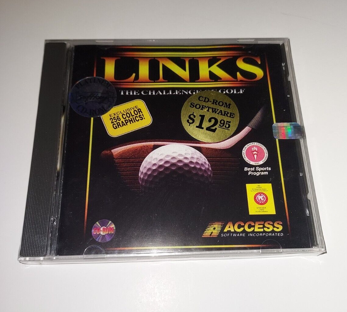LINKS The Challenge of Golf PC Platinum CD-ROM Software NEW & SEALED