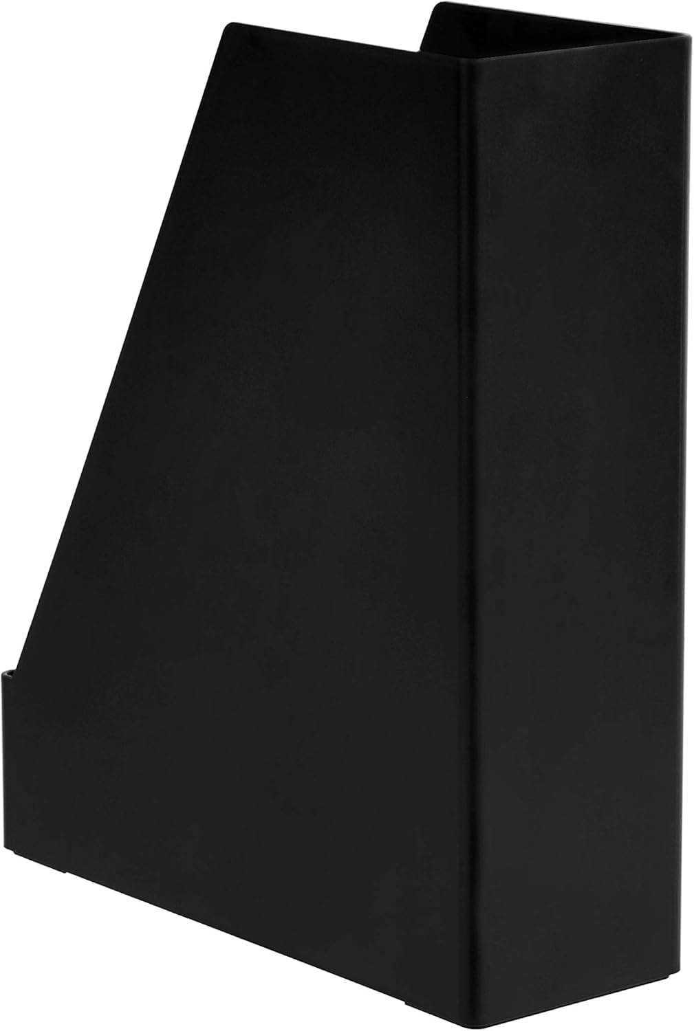 Amazon Basics Plastic Desk Organizer - Vertical Magazine and 2 pack, Black