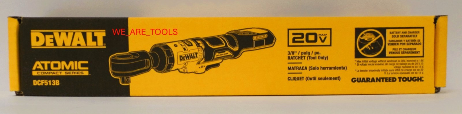 Dewalt DCF513B ATOMIC 20V MAX Cordless 3/8" Ratchet 20 Volt Cordless