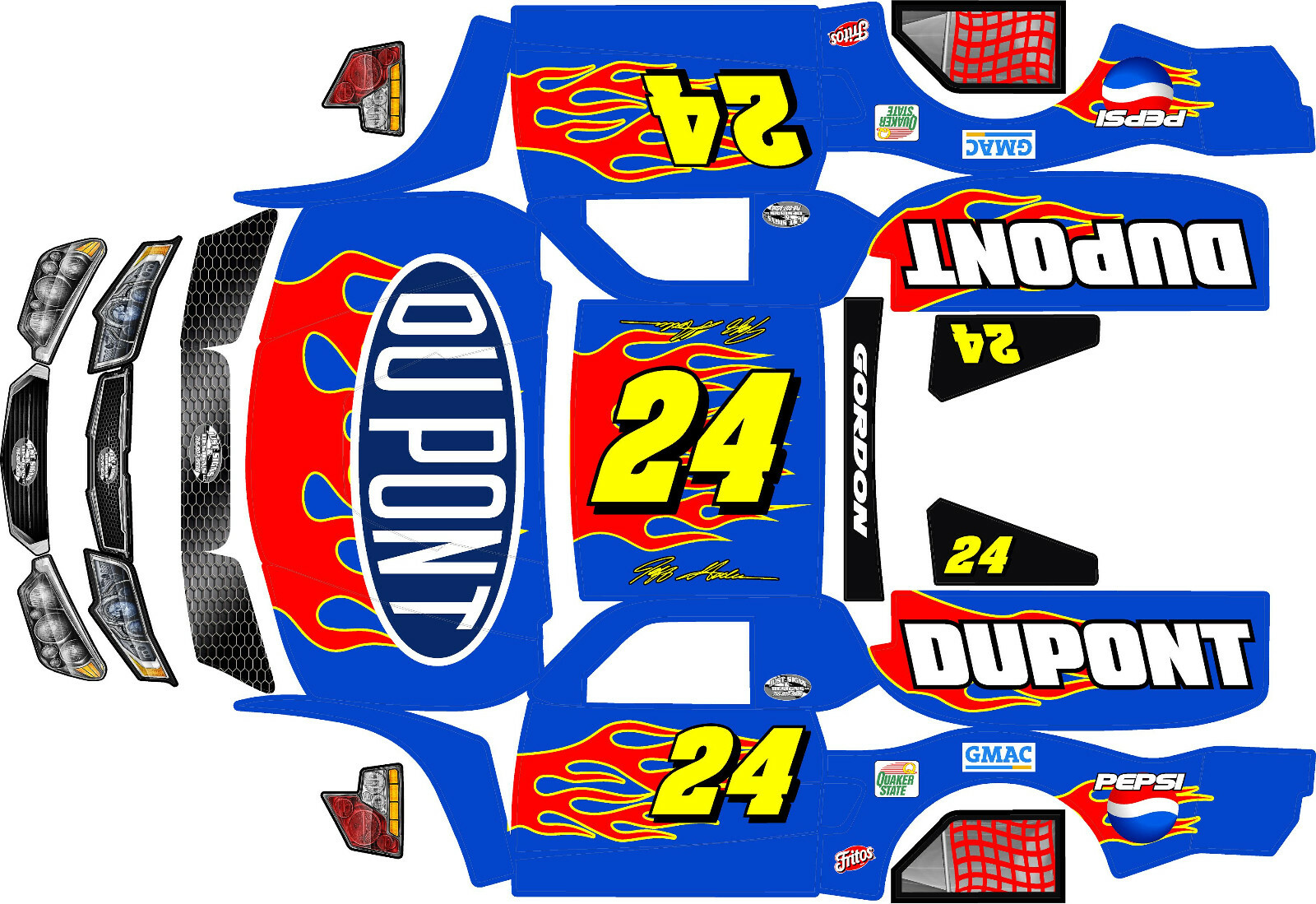 Losi 5ive T wrap decals stickers trophy truck JG24  hpi baja 5t  5sc woodster