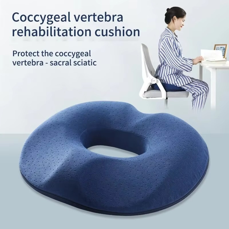 Orthopedic Memory Foam Seat Cushion for Tailbone, Hemorrhoid & Back Pain