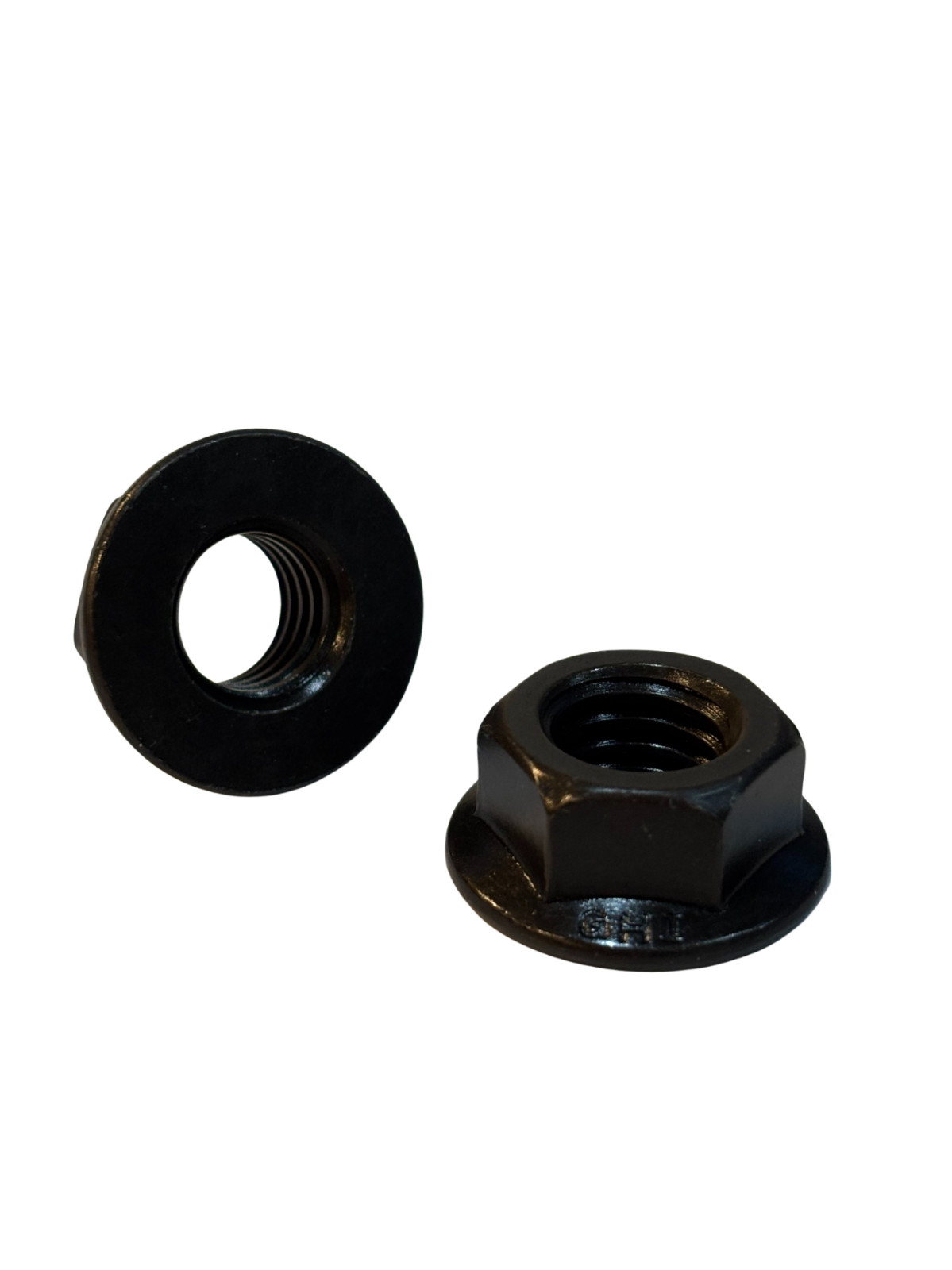 100 Pcs 5/16-18 Grade 8 Smooth Hex Flange Nuts Coarse Black Zinc Phosphate & Oil
