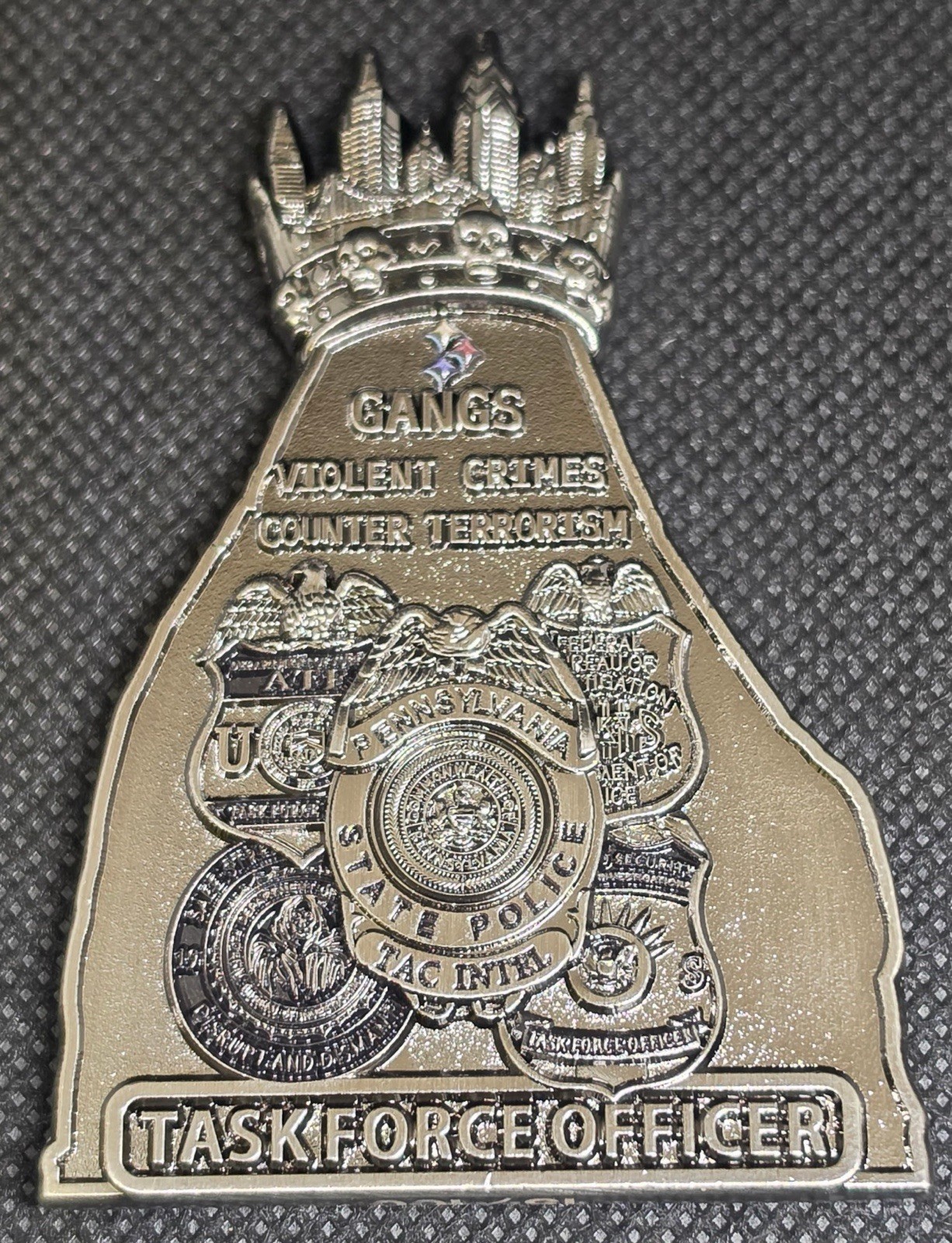 limited Made (100) PSP Gangs Violent Crimes Counter Terrorism Task Force Coin