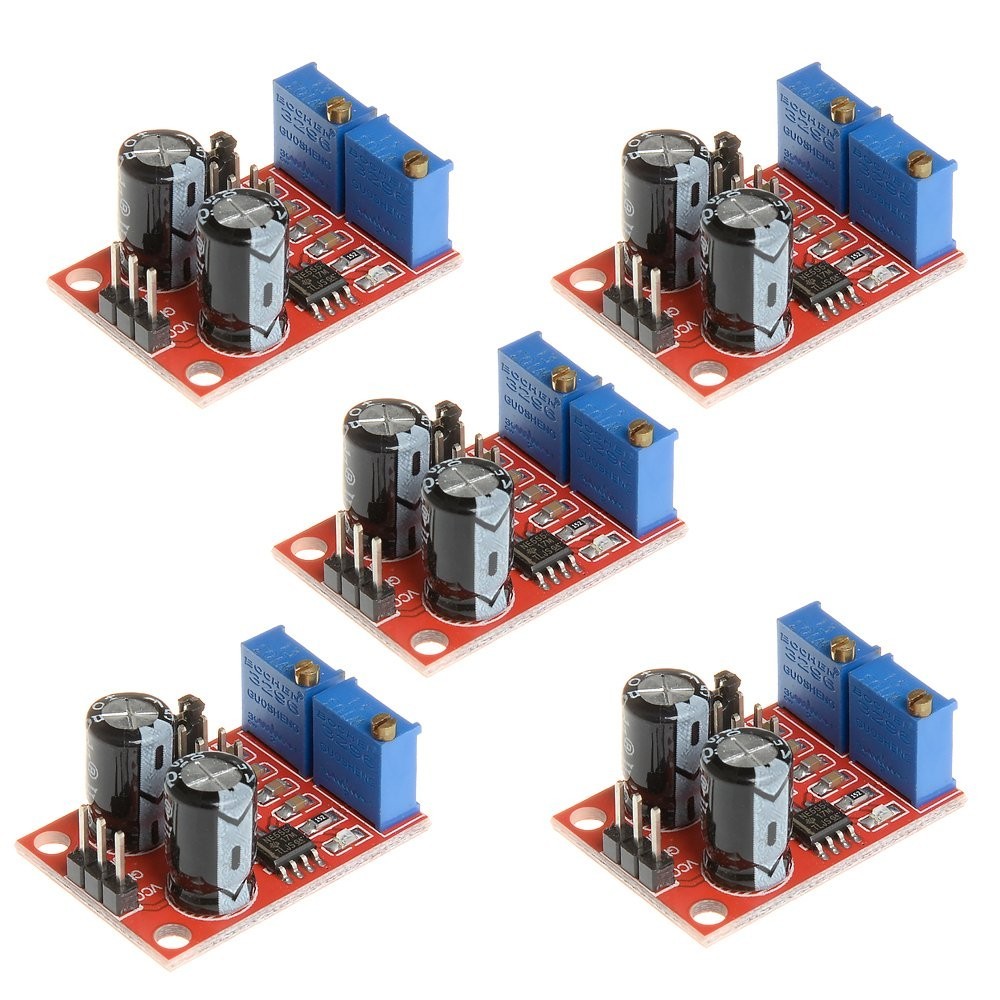 5PCS NE555 Frequency Adjustable Signal Generators; Compact & Lightweight Design