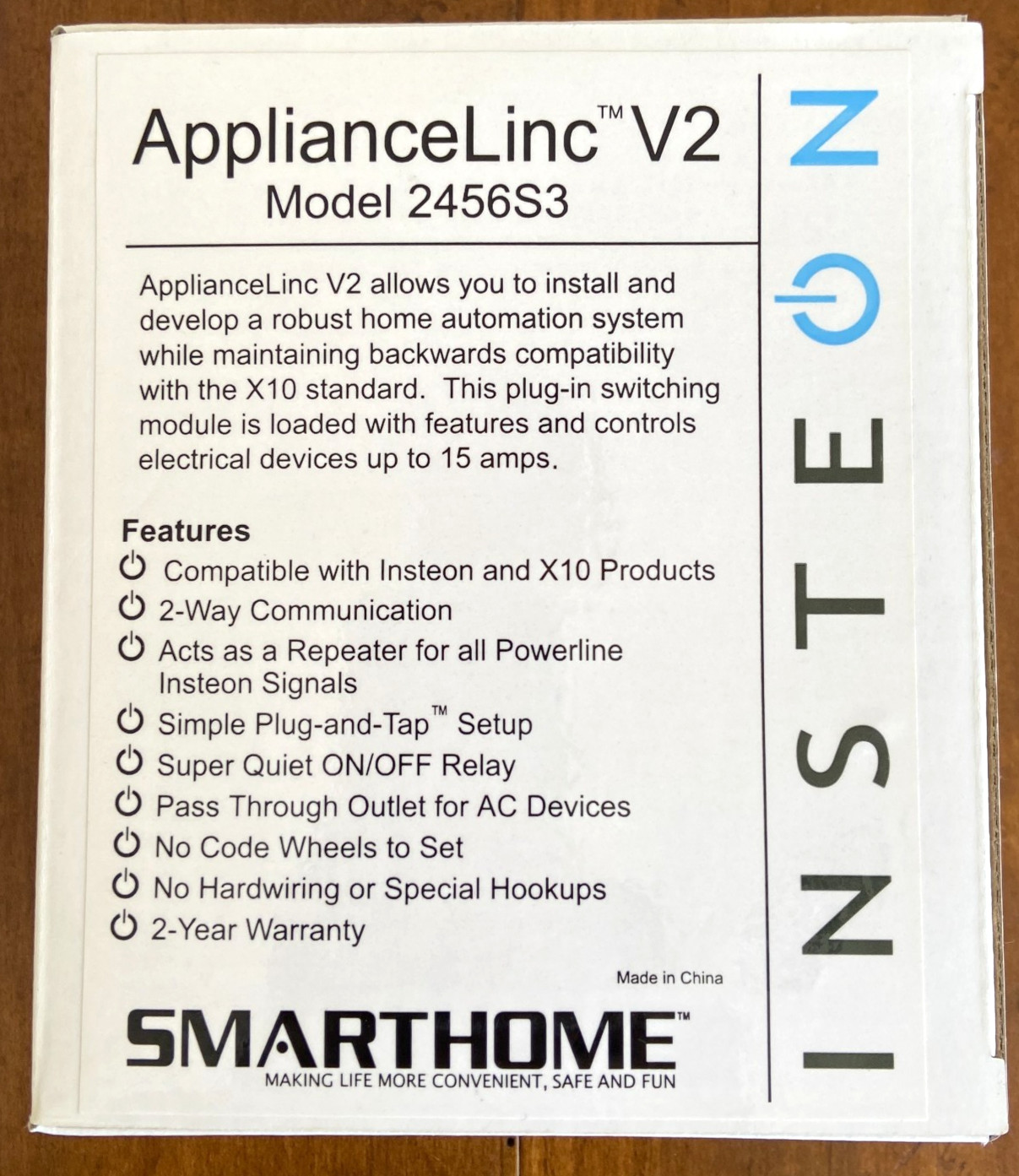 NEW INSTEON Smarthome ApplianceLinc V2 Indoor Module Model 2456S3--Up to 15 amps