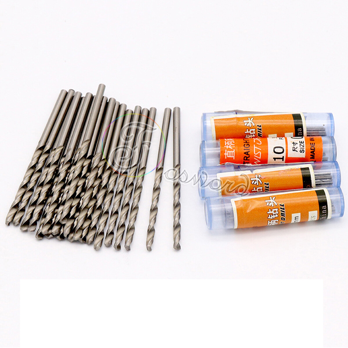 HSS Twist Drill Bit Ø 0.5 to Ø4mm Wood Metal Mold Drilling For Rotary Power Tool