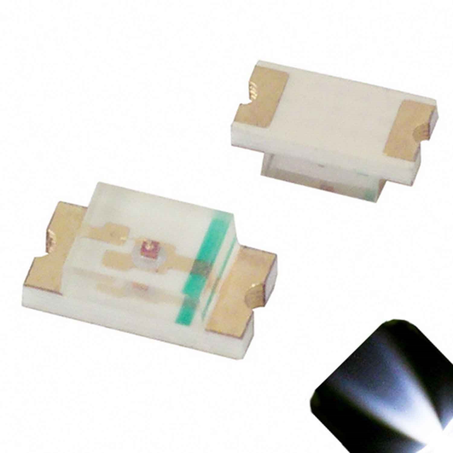 20 x LED 1206 Cool Clear White SMD LEDs SMT Lights Super Ultra Bright Car RC PC
