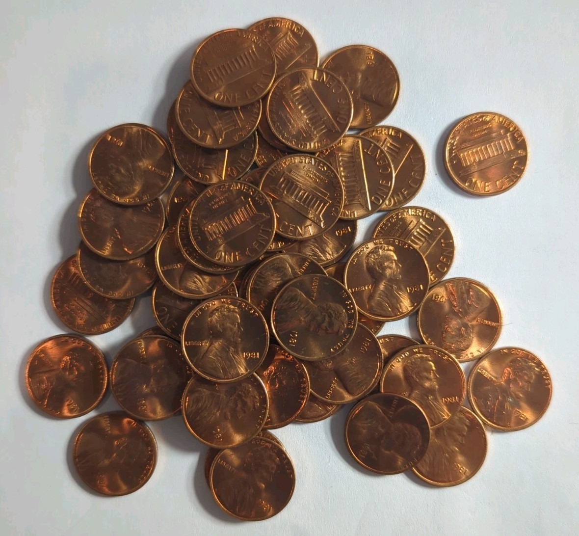 1981 P - Lincoln Memorial Cent - UNC - Free Shipping