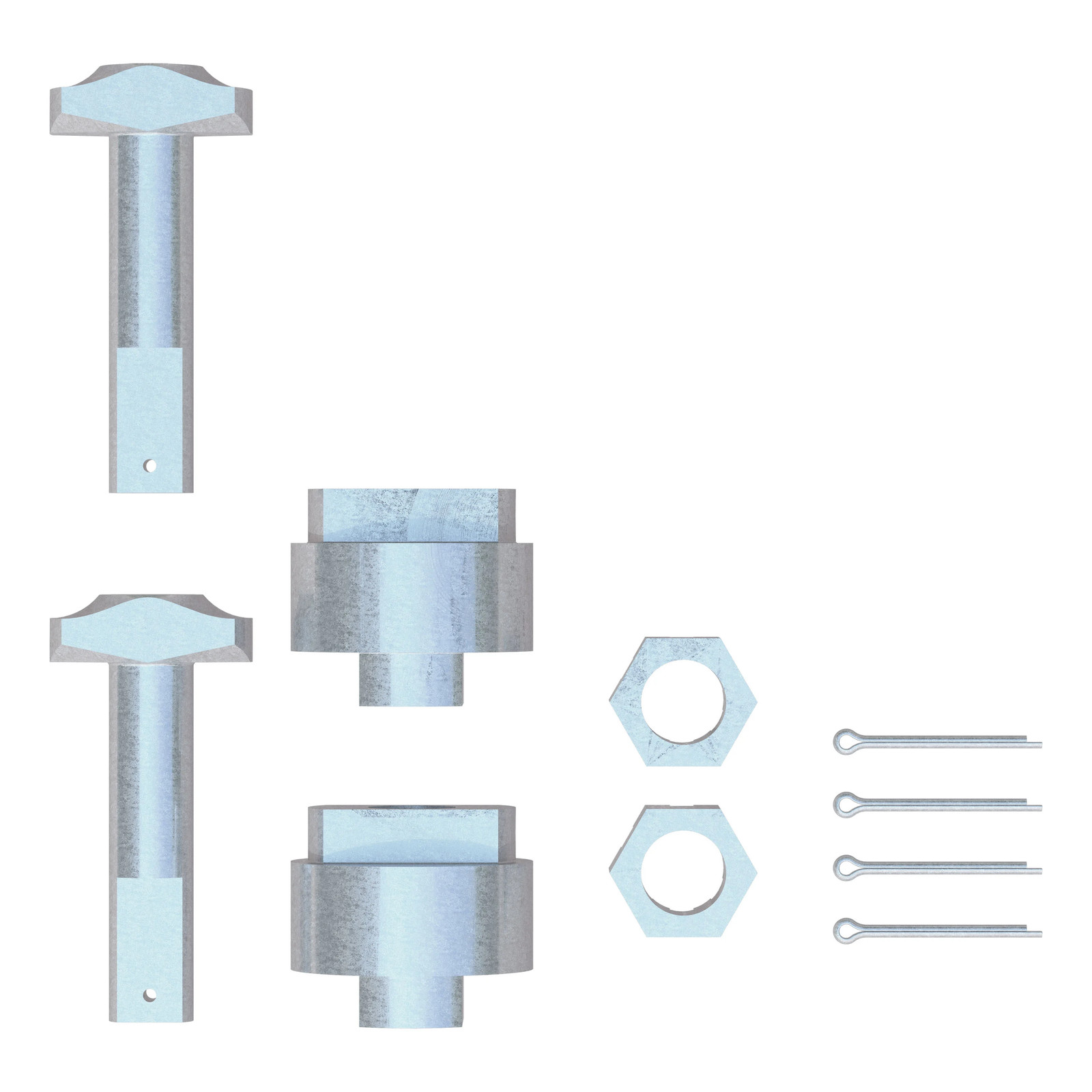 Curt-Replacement 5th Wheel Puck System Anchors for Ram, Large, Fits 16021, 16022