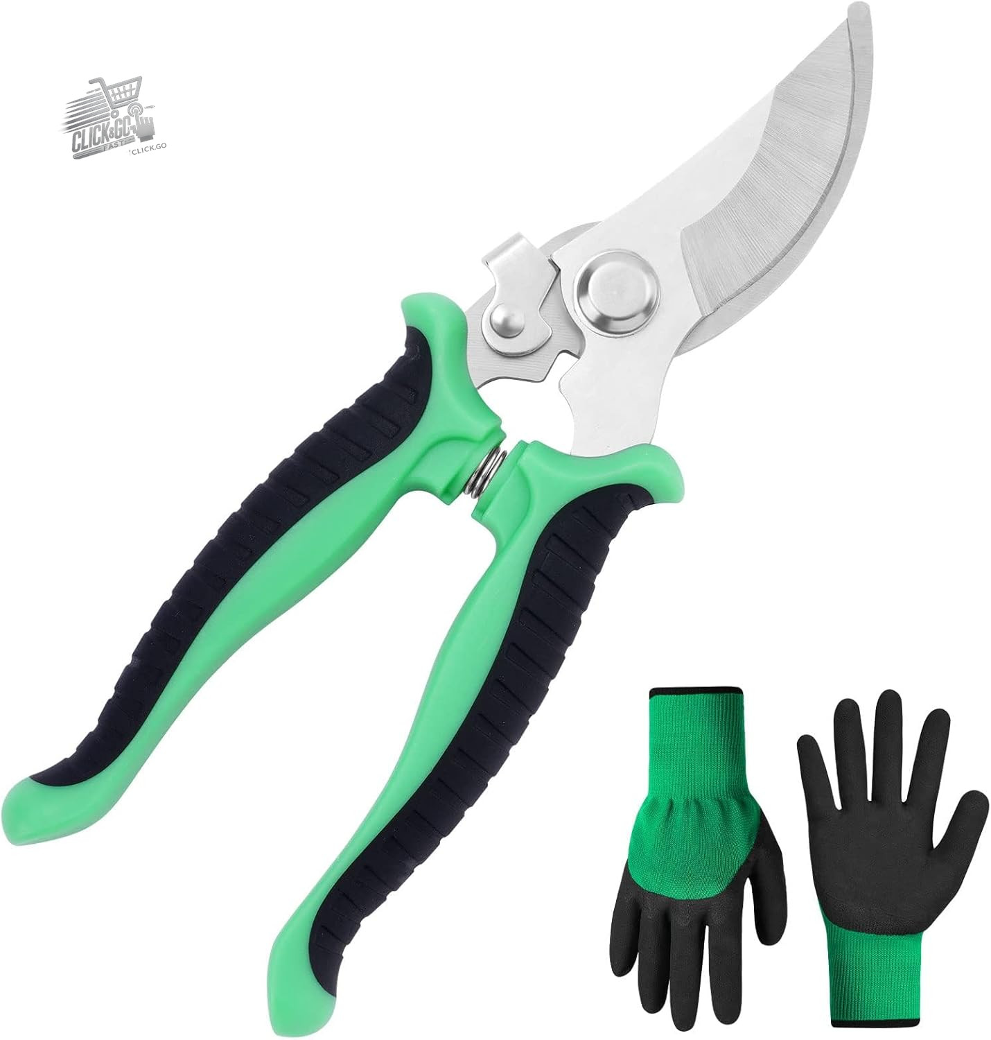 2Pcs Professional Pruning Scissors Forged Steel Shears Garden Pullers