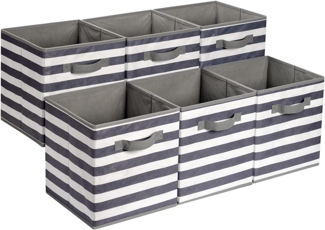 Collapsible Fabric Storage Bins with Handles Cube Organizer