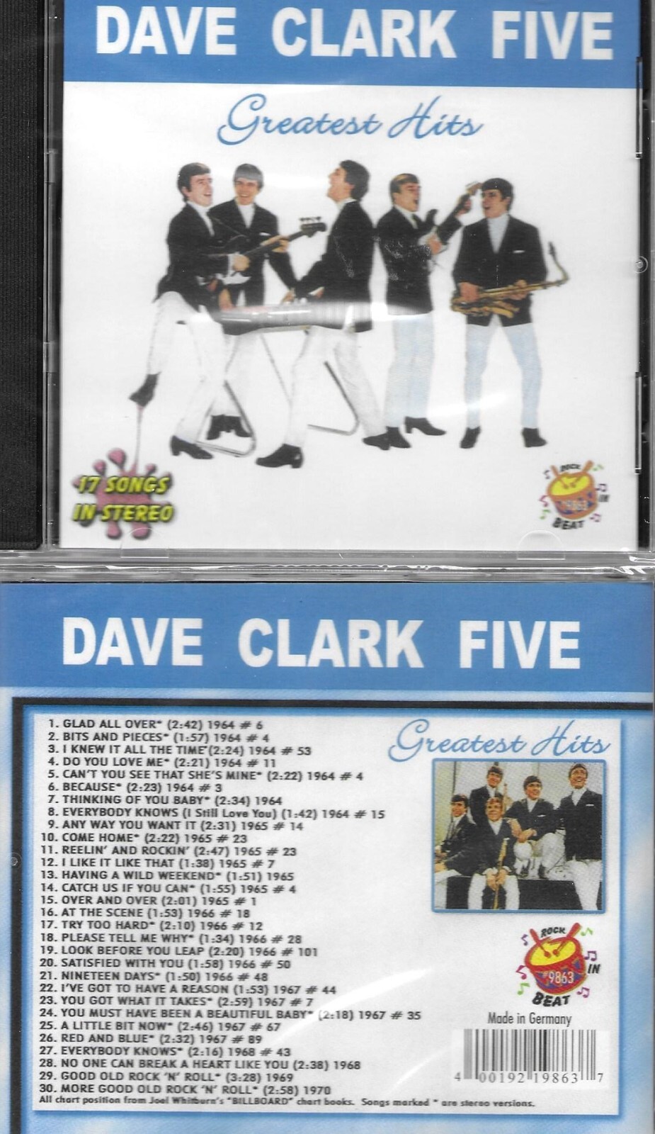 DAVE CLARK FIVE GREATEST HITS-30 CUTS-MOST STEREO-NEW IMPORT