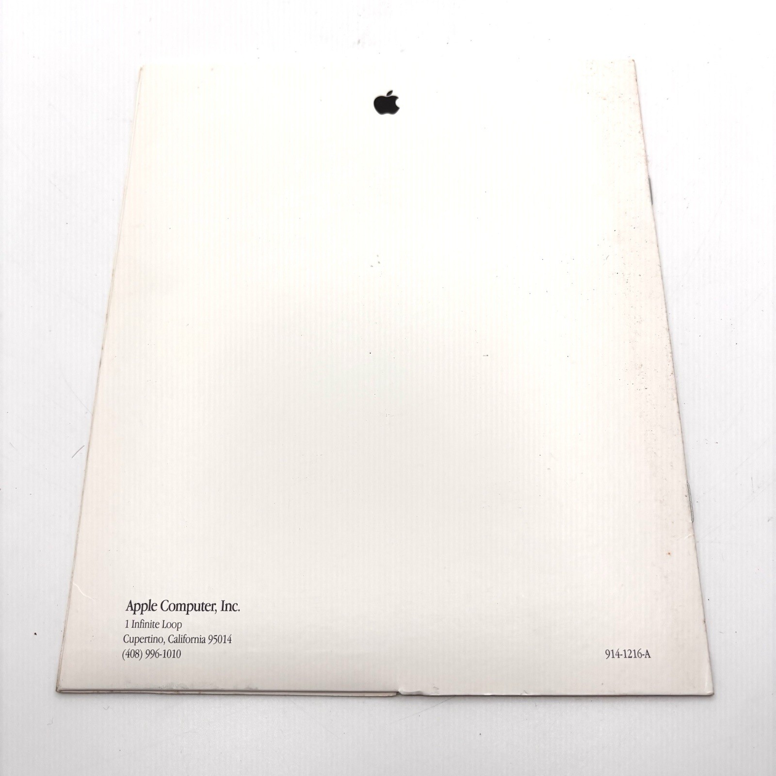 Apple Computer Customer Services Guide Registration Card 1994