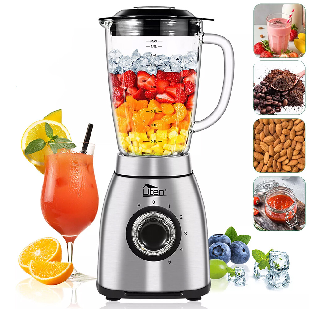 5-Speed Countertop Blender Professional Blender Fruit Juicer Smoothie Shakes