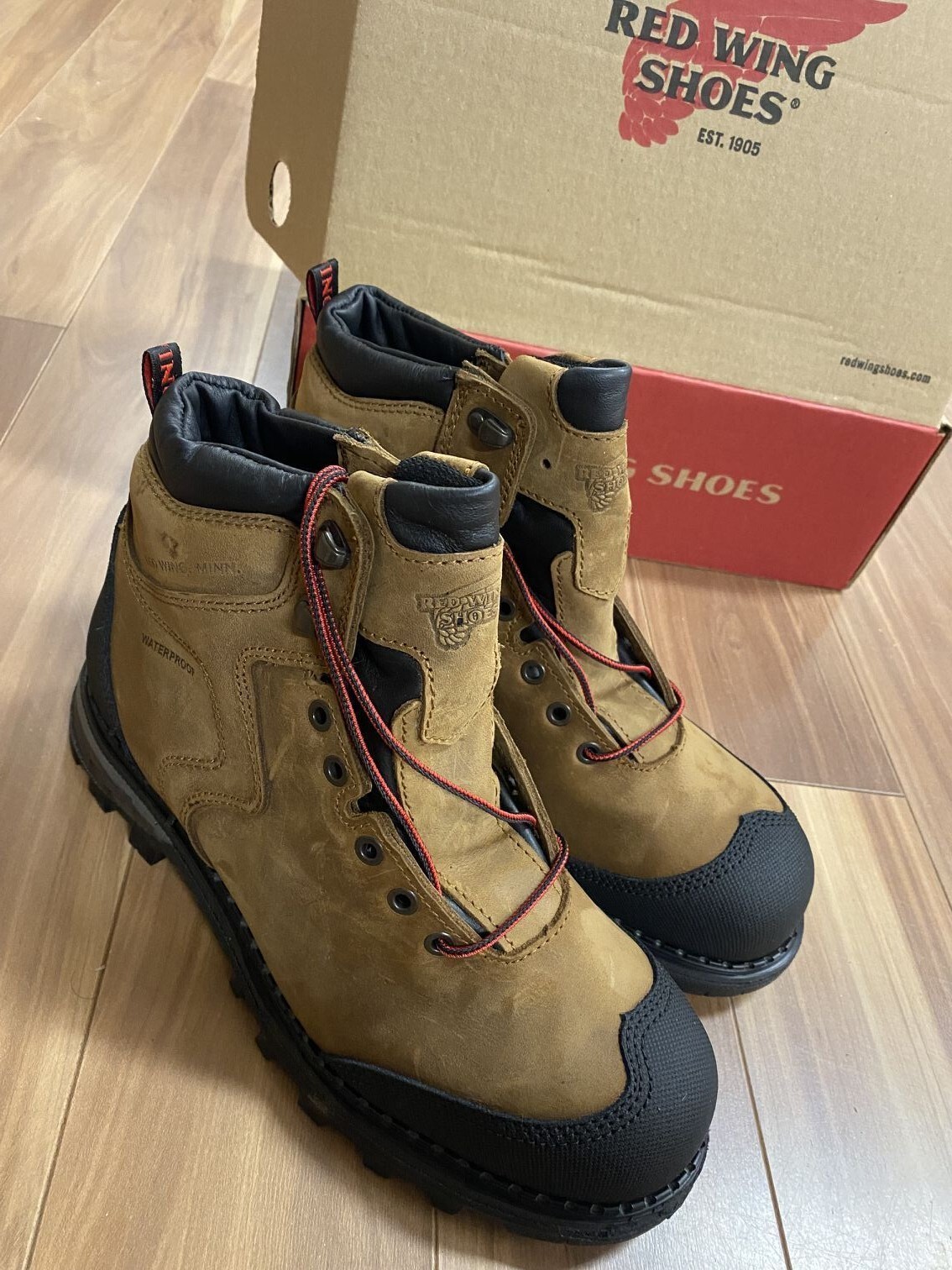 RED WING Mens Style 2410 Burnside 6-Inch Work Boots Size 8.5-13