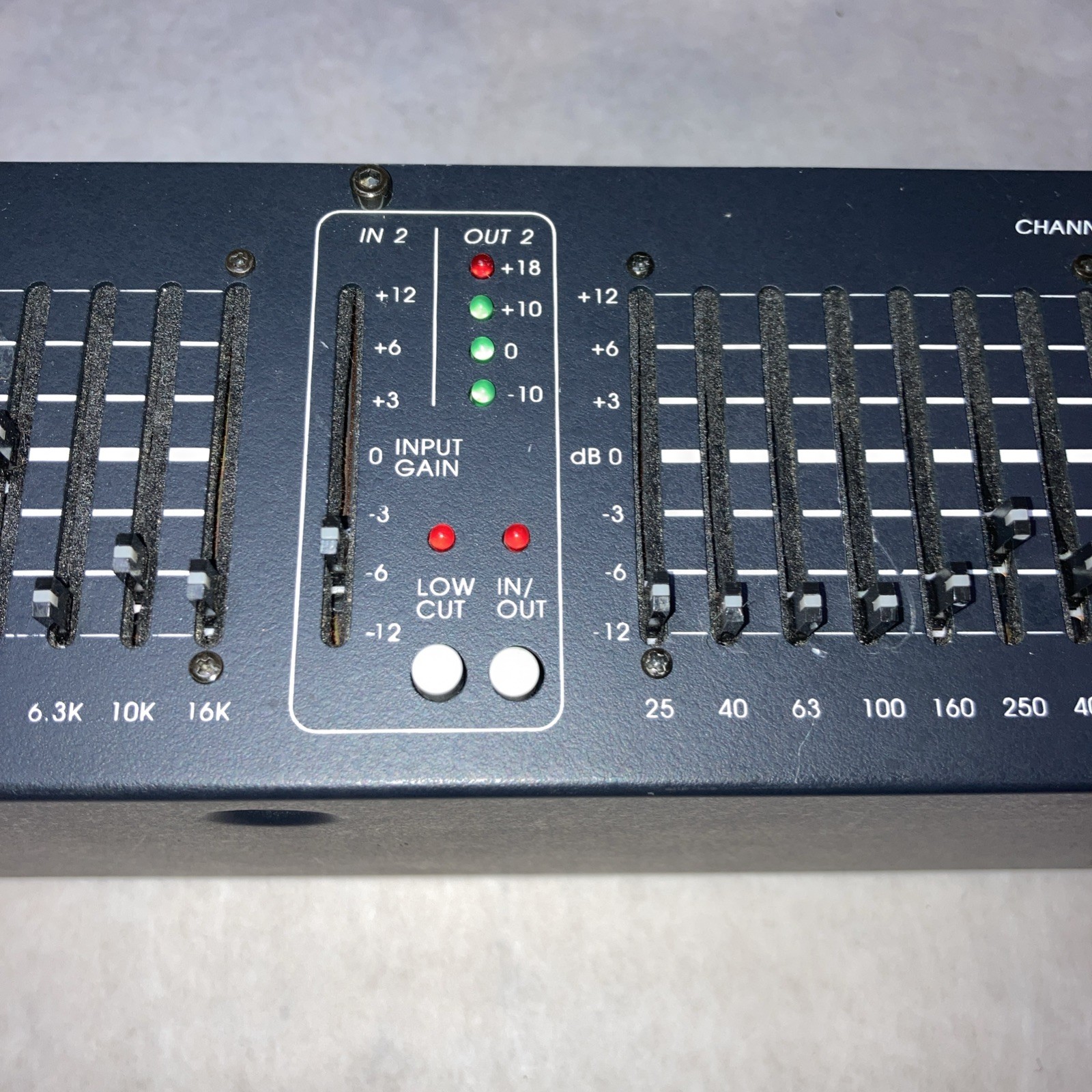DOD SR 830 Q Dual 15 Band 2 Channel Stereo EQ Graphic Equalizer Processor Tested