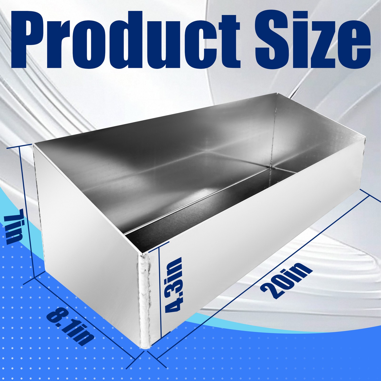Holder 4 Gallon Shelf Storage Silver Aluminum Trailer Garage Accessory Organizer