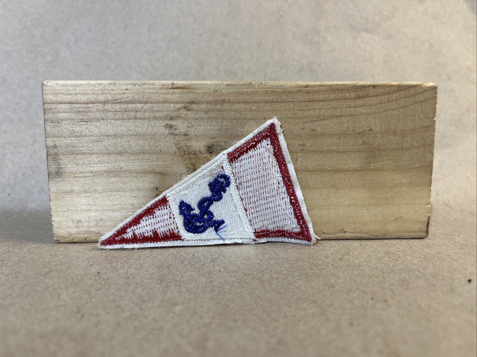 Vintage 75th Infantry Division Naval Triangle Cut Edge Sew on Patch
