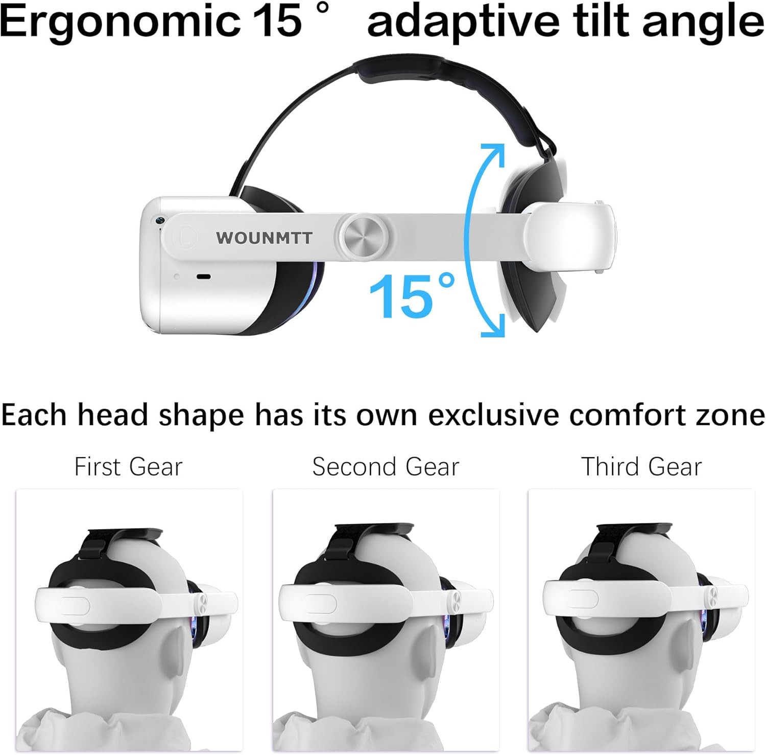 Head Strap for Oculus Meta Quest 2, Elite Adjustable Replacement Strap for Meta