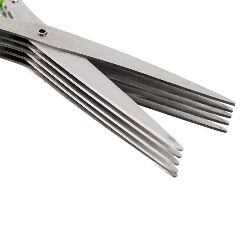 Multi-functional Stainless Steel 3/5 Layer Kitchen Scissors Pepper Shredded
