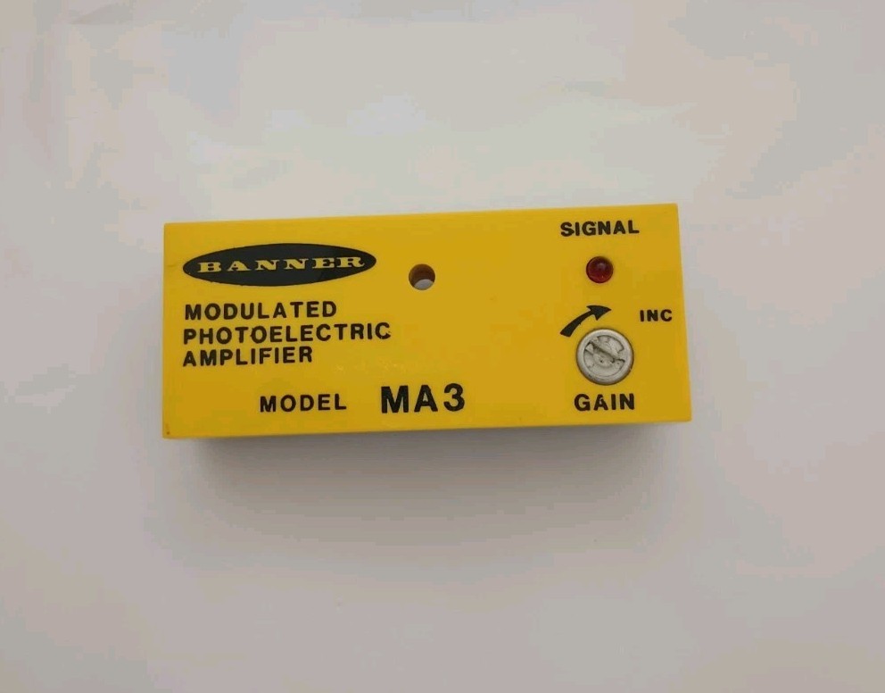 Banner Modulated Photoelectric Amplifier Model ma3
