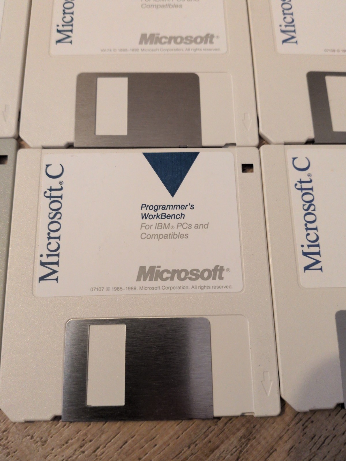 Vintage Software Microsoft C Floppy Disks 12 Total
