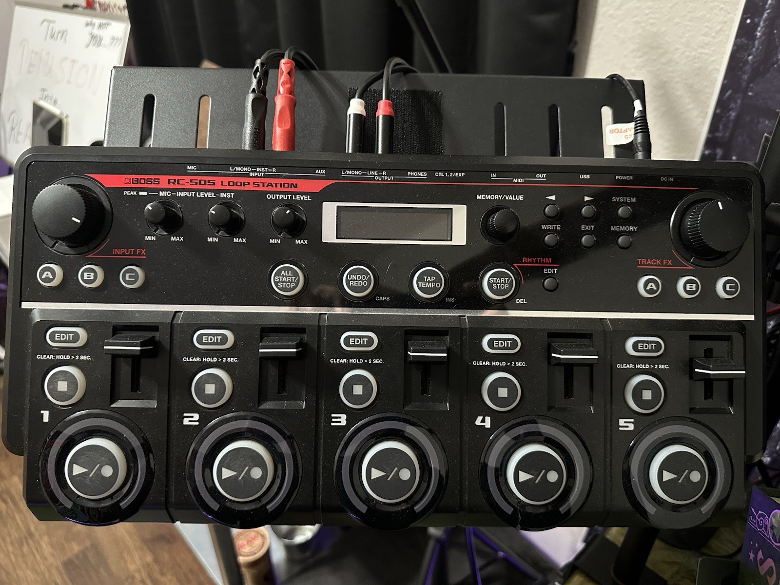 Boss RC-505 MK I Loop Station 5-Track Tabletop Looper with Power Supply