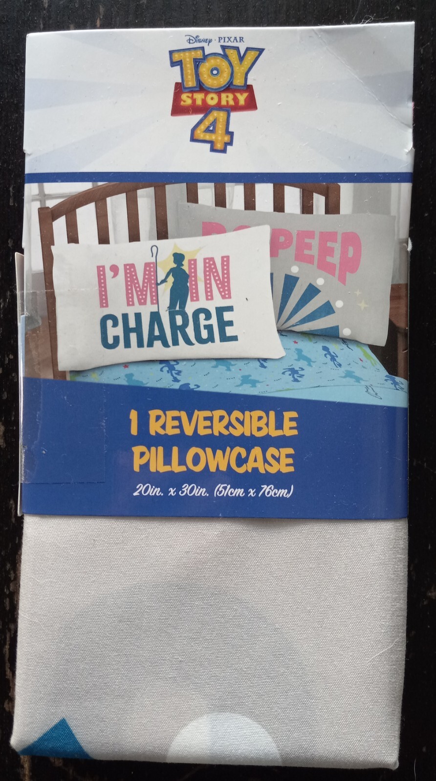 Disney Pixar TOY STORY Pillowcase Bo Peep -Reversible Pillowcase New Toy Story 4