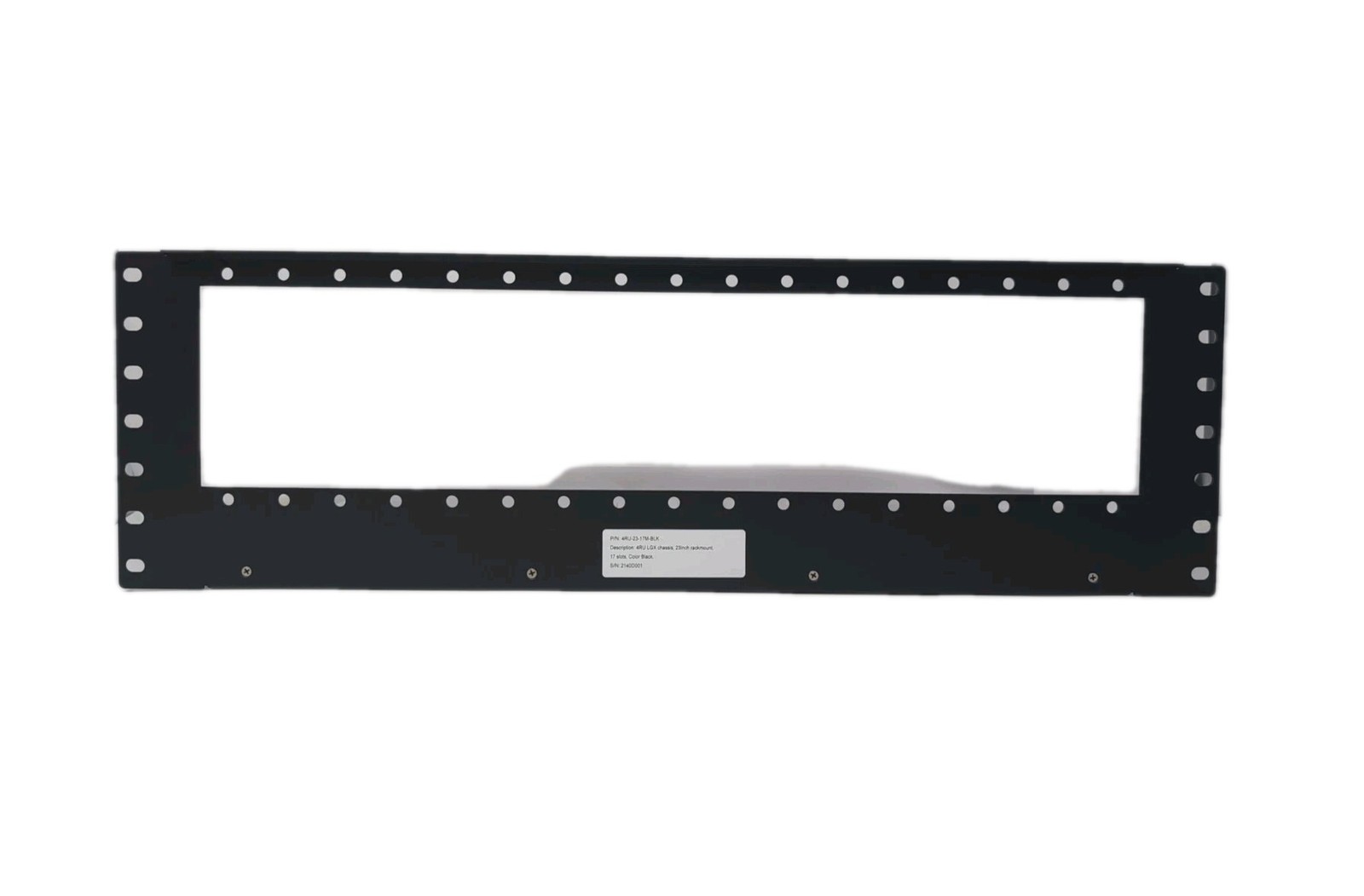 4RU LGX Fiber Patch Panel Frame 17-Slot 23" Rackmount Black, 4RU-23-17M-BLK, NOB