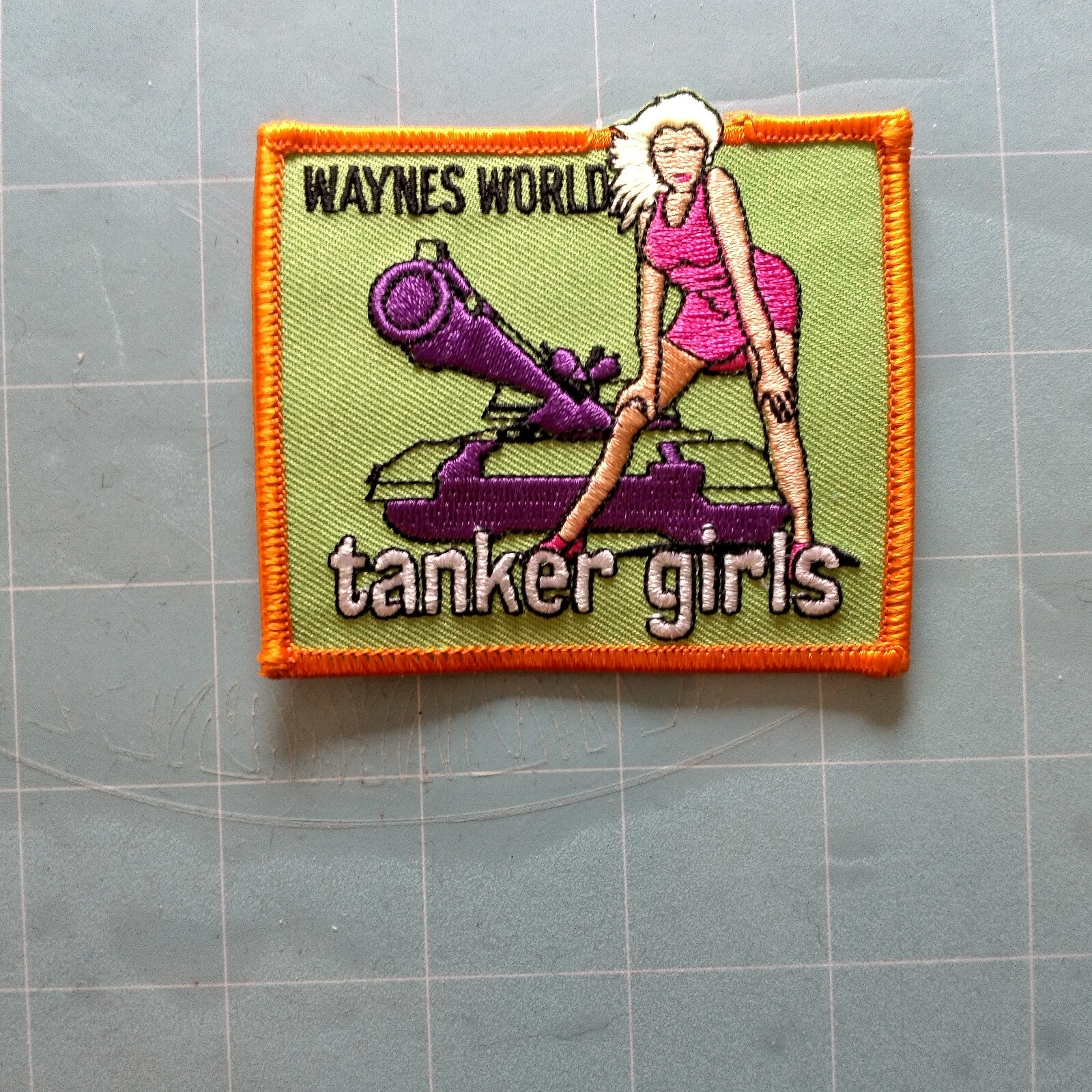 Tank Girls Waynes World Patch size 3x3